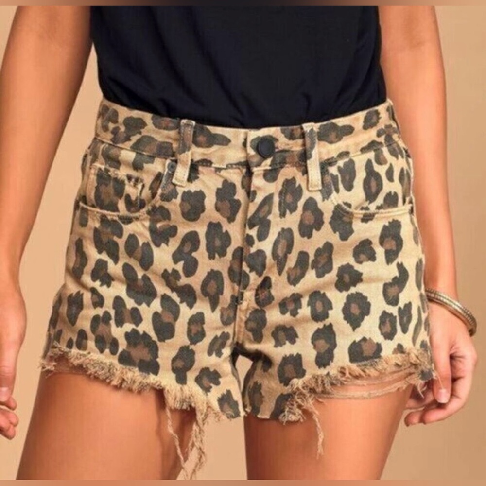 BLANKNYC The Barrow Leopard Shorts